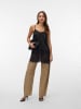 Vero Moda Langes Party-Top mit Spitze und V-Ausschnitt in Black