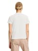 BETTY & CO Casual-Shirt mit Strass in Weiß/Taupe