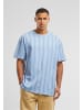 Urban Classics Urban Classics T-Shirts in powderblue/white/royal
