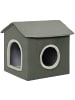 Pawhut Katzenhaus Grau 39L x 43,5B x 40,5H cm