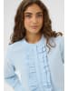 CULTURE Kurzarm-Bluse CUkosy Relaxed fit in Cashmere Blue/Whitecap Stripe