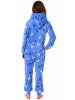 NORMANN Jumpsuit Overall Schlafanzug Pyjama langarm Herz - 70275 in hellblau