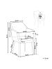 Beliani Esszimmerstuhl YORKVILLE II in Beige/Braun - (W) 56 x (H) 82 x (L) 46 cm