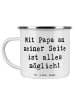 Mr. & Mrs. Panda Kaffeepott Spruch Papa Möglichmacher mit Spruch in Weiß