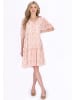 Usha Women Dress in rose offwhite