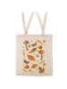 Mr. & Mrs. Panda Tote Bag Herbst mit Spruch in Creme