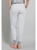 Tom Tailor Lange-Hose Manila in weiß-mittel-melange