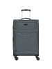 D&N Travel Line 9204 4 Rollen Trolley M 66 cm mit Dehnfalte grau