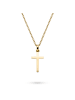 s.Oliver Kette Modern Cross in gold