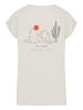 F4NT4STIC Extended Shoulder T-Shirt Escape Discover the World Savannah in Whitesand
