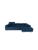 MF Design Amanda Recamiere Rechts in Navyblau -  (L) 203 x (B) 289 x (H) 85 cm