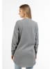 DreiMaster Vintage Lange Sweatjacke in Grau Melange