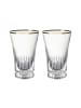 Villeroy & Boch 2er Set Longdrinkgläser Grand Royal Gold in 300 ml in transparent-gold