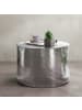 KADIMA DESIGN Couchtisch Rund | Orient-Style, Ø61cm, Silber-Finish in Silber