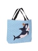 Mr. & Mrs. Panda Shopper Orca Zylinder ohne Spruch in Blau Pastell