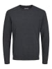 Jack & Jones Strickpullover in Dark Grey Melange