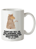 Mr. & Mrs. Panda Tasse Alpaka Fahne mit Spruch in Weiß