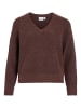 Vila Strickpullover in Cherry Mahogany