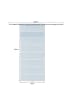 HOMCOM Glasschiebetür-L90 x H205 x T0,8 cm-Transparent