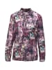 GOLDNER Kurzgröße:  Druckbluse in exotischem Muster in flieder / lila / gemustert