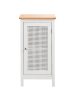 Beliani Badezimmerschrank ALAMOS in Weiß/Braun - (W) 40 x (H) 75 x (L) 30 cm