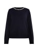 Albee Women Pullover Mit Perlen in Schwarz