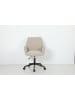 home24 home24 Bürodrehstuhl aus Metall und Textil in Beige - 62 x 57 x 85 cm in Beige