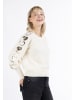 myMo Damen Strickpullover in Wollweiss