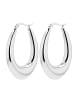 Adeliás Damen Ohrringe – Creole aus Edelstahl in silber