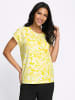Sieh an! Kurzarm-Shirt in limone-zitrone-bedruckt