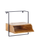 KADIMA DESIGN Wandkonsole, Mango-Holz, Industrial-Stil, 44x45x35cm, Boxspringbetten