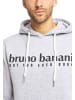 Bruno Banani Hoodie ohne Reißverschluss RAMOS in Grau / Melange