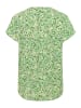 Kaffe Kurzarm-Bluse KAmaja Regular fit in Green Petite Flowers
