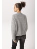 Aniston CASUAL Strickpullover in hellgraumeliert-wollweiß-apricot