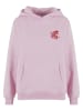 Mister Tee Mister Tee Lucky Cherry Ladies Fluffy Hoody in softpink