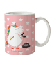 Mr. & Mrs. Panda Kindertasse Einhorn Sekretärin ohne Spruch in Rot Pastell