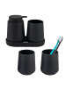 eluno Bad-Accessoires Set TESERO 5tlg. ca. 8,5 x 12 x 9 cm (B/H/T)