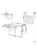 Beliani Klappbarer Tisch UDINE in Braun - (W) 69 x (H) 51 x (L) 70 cm