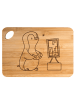 Mr. & Mrs. Panda Schneidebrett Pinguin Zocken ohne Spruch in Braun