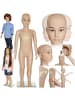 tectake Schaufensterpuppe  Glasplatte mit Wadendorn, beige
