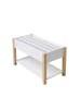 relaxdays Kinderbücherregal in Weiß/ Natur – (B)80 x (H)44 x (T)40 cm