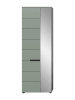 ebuy24 Kleiderschrank Canu Staubgrün 190 x 37 cm