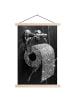 MuchoWow Poster mit Leiste Toilettenpapier