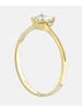 Vanlere Verlobungsring aus 375 Gelbgold mit Zirkonia Herz-Design
