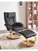 Beliani Massagestuhl MAJESTIC in Schwarz/Braun - (W) 68 x (H) 98 x (L) 82 cm