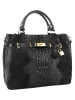 Cluty Handtasche echt Leder in schwarz