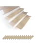relaxdays 16 x Stufenmatten in Beige - 65 x 20 cm