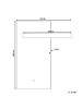 Beliani Badezimmerspiegel MAUX in Silber - (W) 83 x (H) 100 x (L) 5 cm