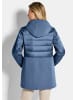GOLDNER Wintermantel mit Softshell-Einsatz in rauchblau