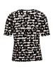 Betty Barclay Printshirt mit Rundhalsausschnitt in Beige/Schwarz
